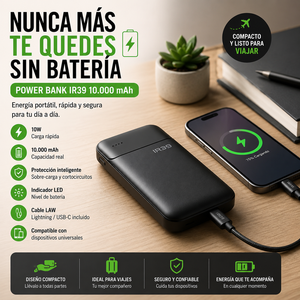 POWERBANK IR39 - CARGADOR