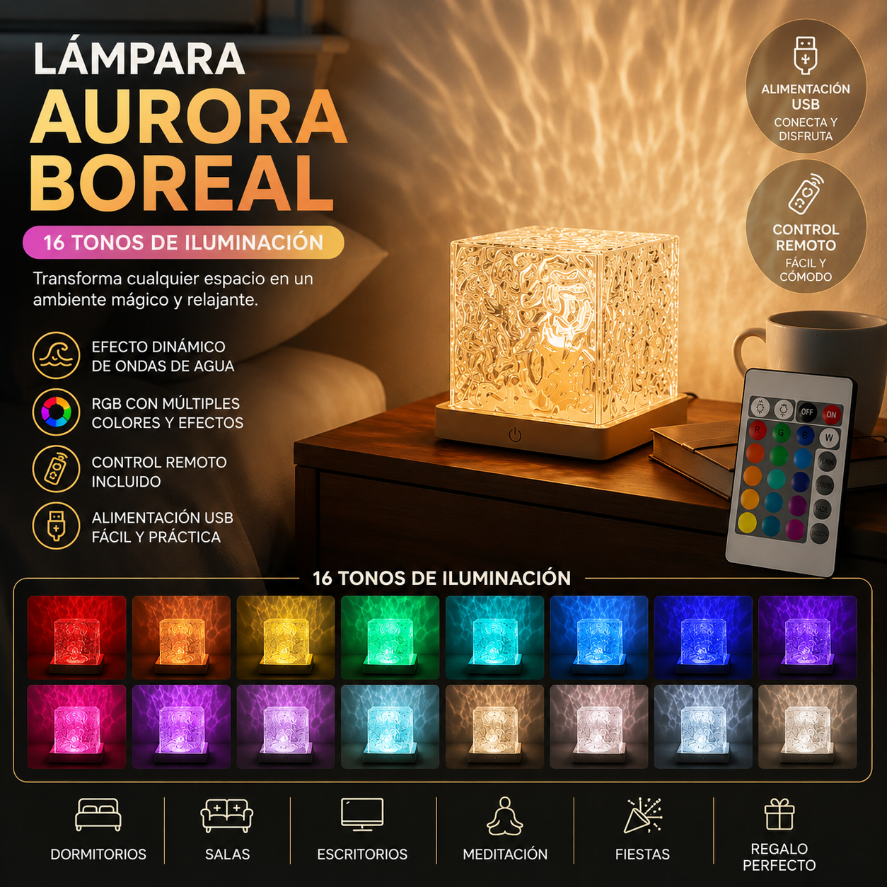 LÁMPARA AURORA BOREAL