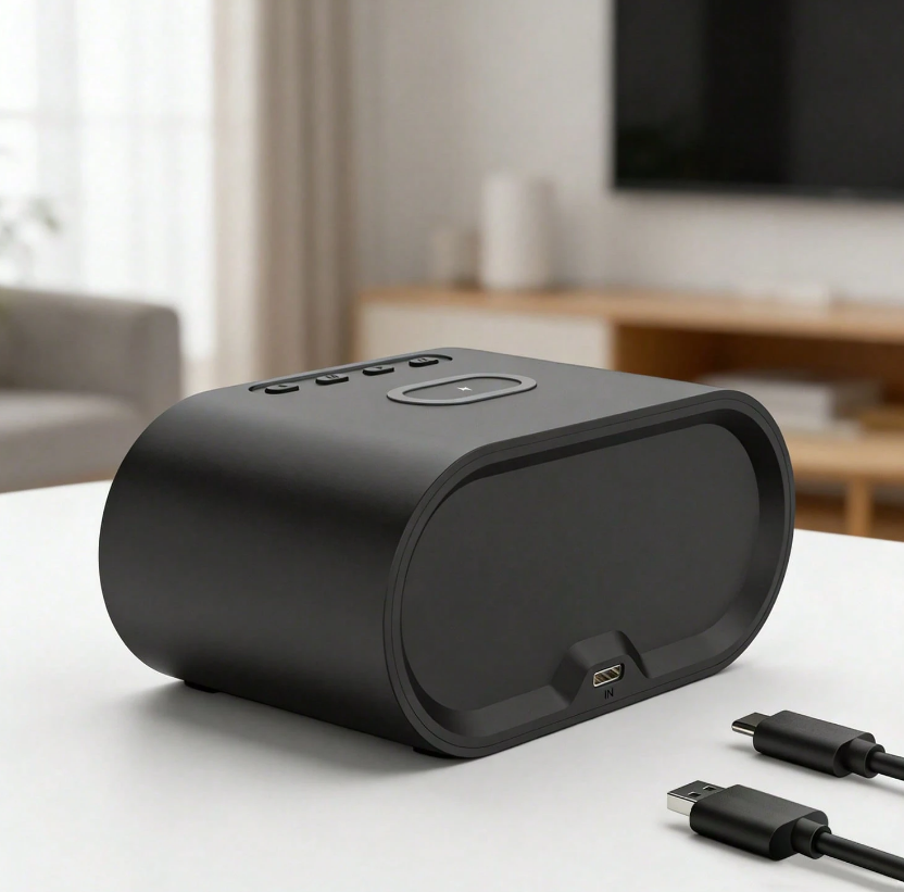 CHARGERCLOCK PRO - Reloj + alarma + temperatura + carga inalámbrica de 15 W