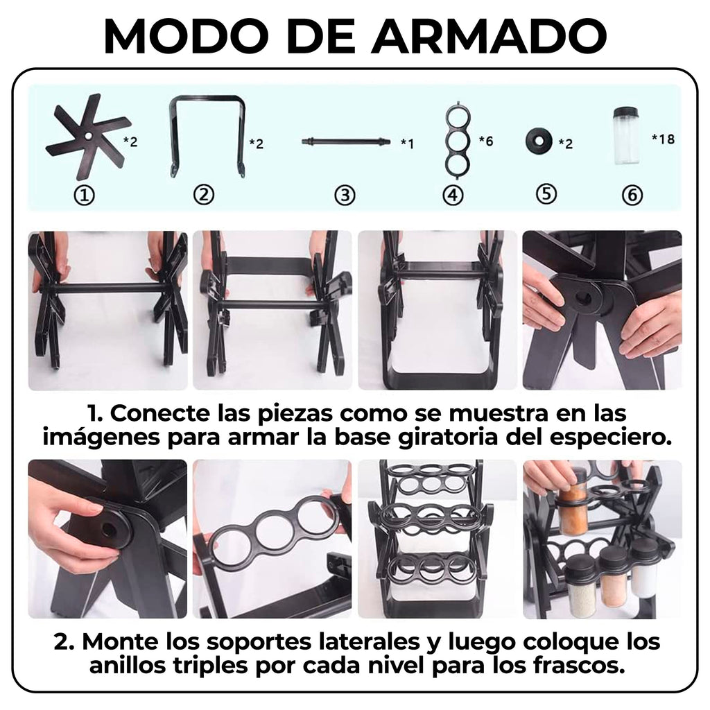ESPECIERO 360 - ORGANIZADOR DE CONDIMENTOS