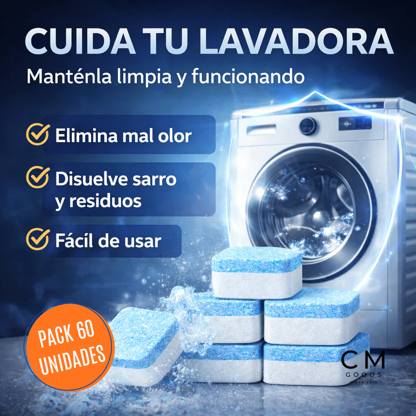 LAVA CLEAN PRO - PASTILLAS LIMPIADORAS DE LAVADORA (60u)