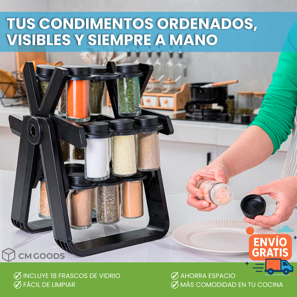 ESPECIERO 360 - ORGANIZADOR DE CONDIMENTOS