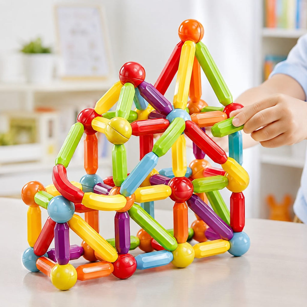 MAGNIKIDS – Bloques Magnéticos Creativos | 64 Piezas