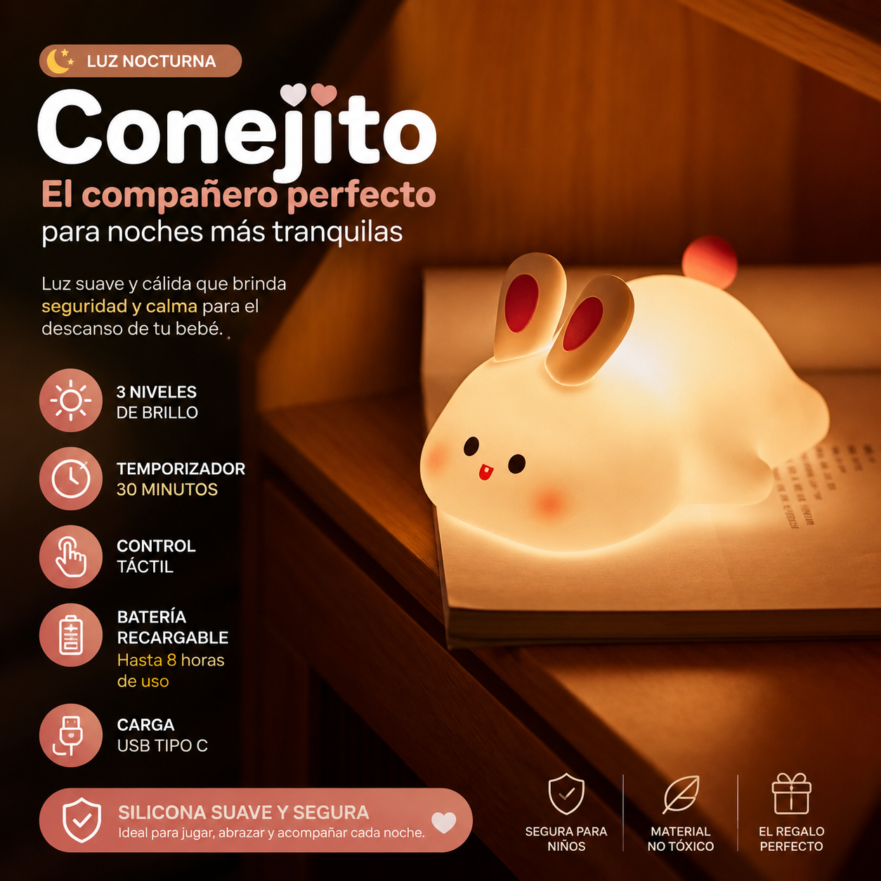 LUZ NOCTURNA CONEJITO - DREAMLIGHT