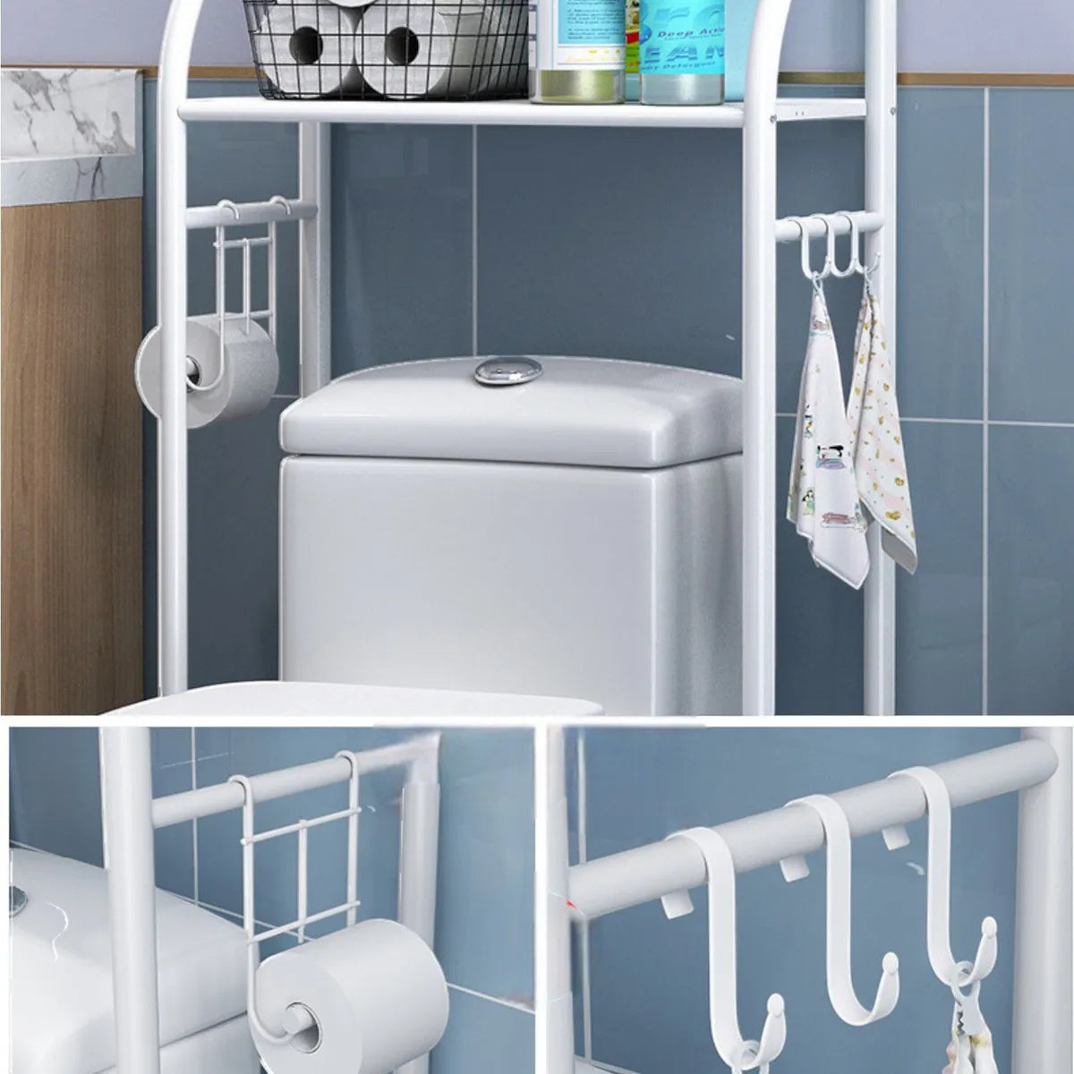 ESTANTERÍA ORGANIZADORA PARA BAÑO - 3 NIVELES